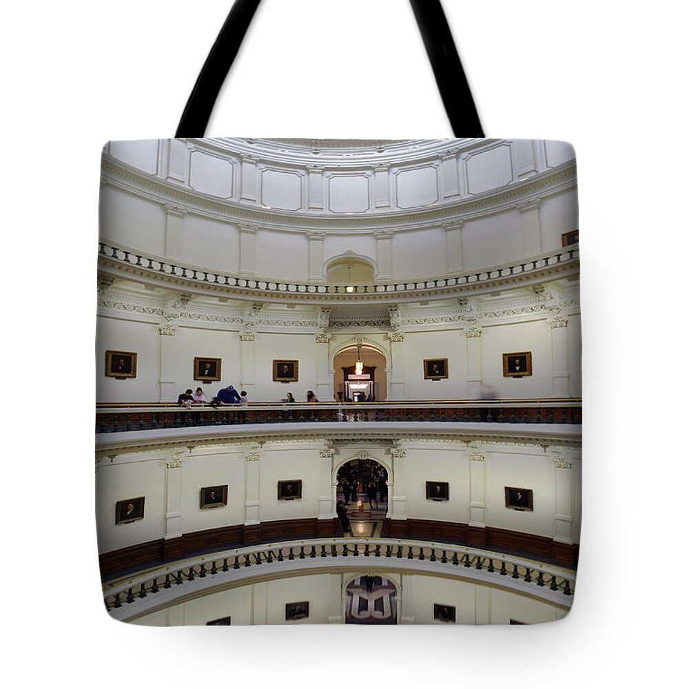 Austin Tote Bag featuring the photograph Texas State Capital by Calvin Wehrle
