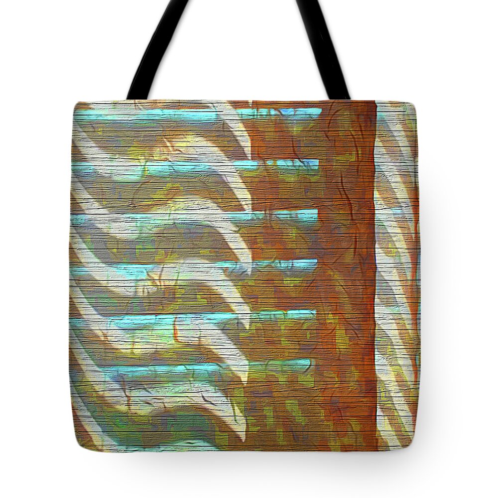 Curtain Tote Bag featuring the photograph Textured Patterns by Reynaldo Williams