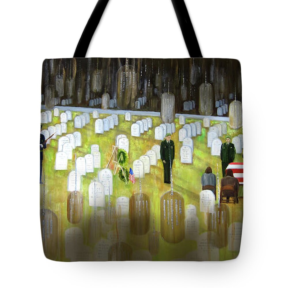 Thank You For Your Service Tote Bag featuring the painting Thank You For Your Service by Leonardo Ruggieri
