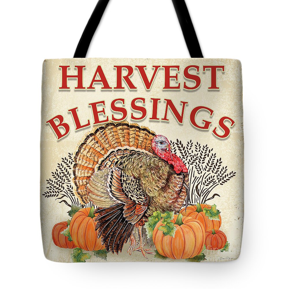 Thanksgiving Tote Bag featuring the painting Thanksgiving-E by Jean Plout