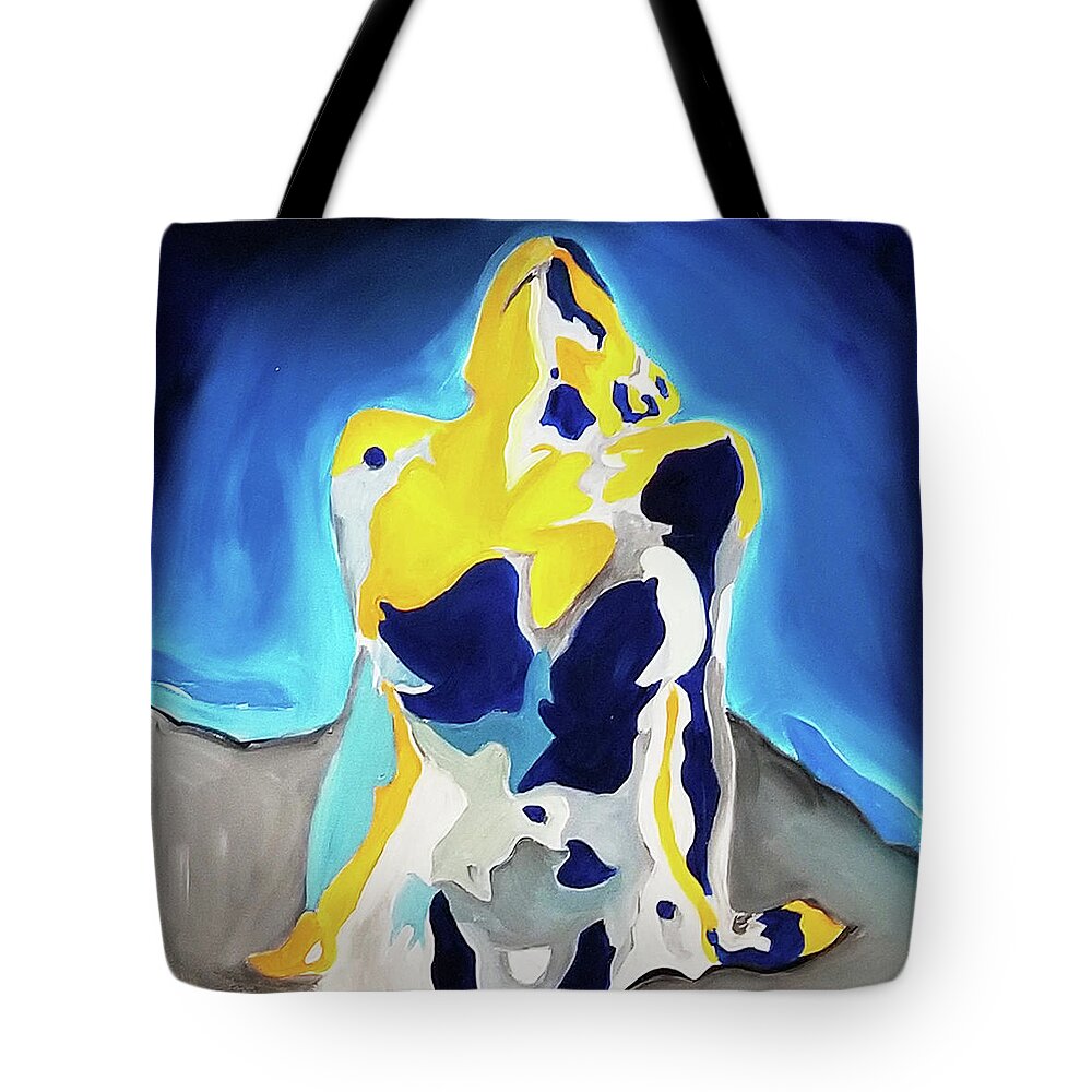 Abstract Realism Tote Bag featuring the painting That Moment by Femme Blaicasso
