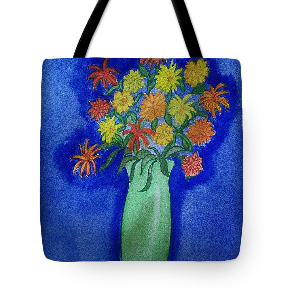 Blue Tote Bag featuring the painting That's Blue by Susan Nielsen