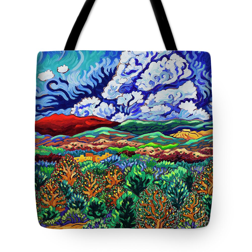Southwestern Landscape Tote Bag featuring the painting That's Where You'll Find Me by Cathy Carey