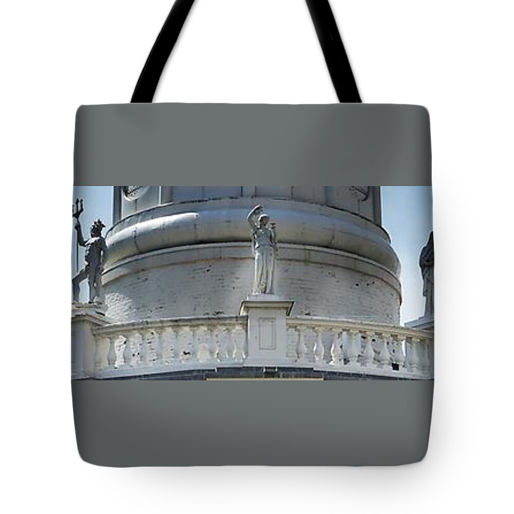 Greek Tote Bag featuring the photograph The 5 Gods by Stacie Siemsen