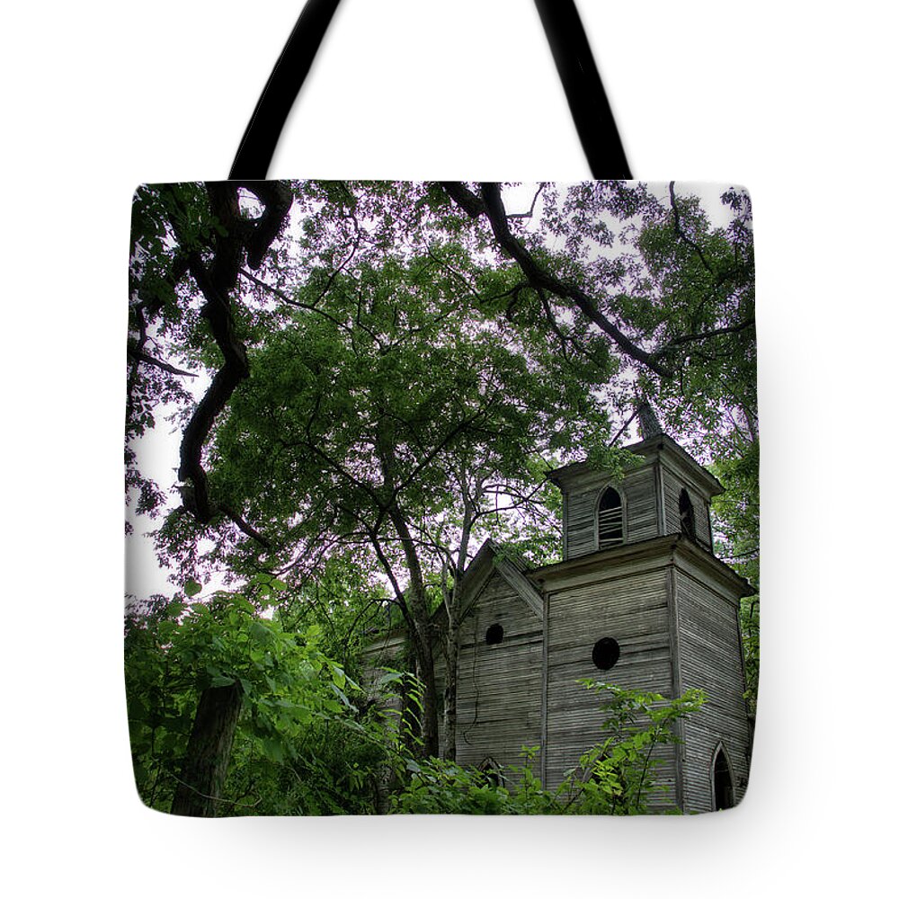 Church Tote Bag featuring the photograph The Abandoned Church by George Taylor