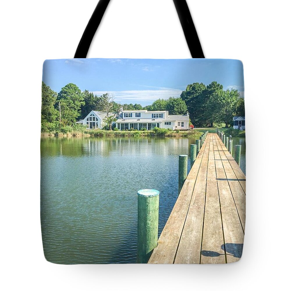 House Tote Bag featuring the photograph The Abbey on Cooper Point by Charles Kraus