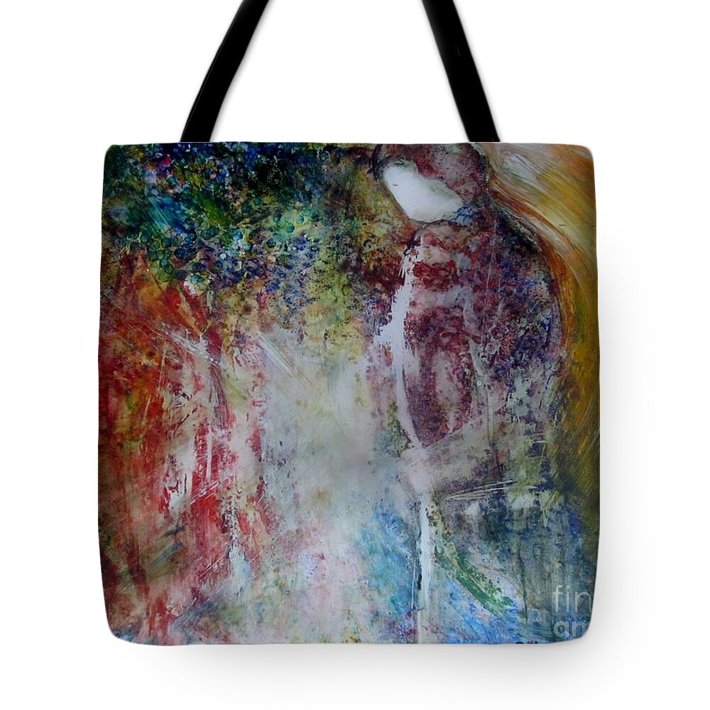 Prophetic Art Tote Bag featuring the painting The Adventure Begins by Deborah Nell