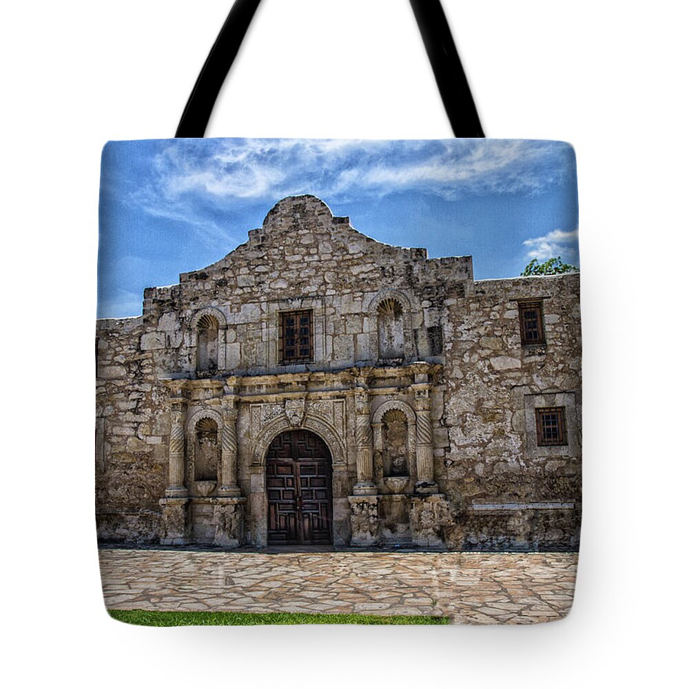 Alamo Tote Bag featuring the photograph The Alamo by Robert Hebert