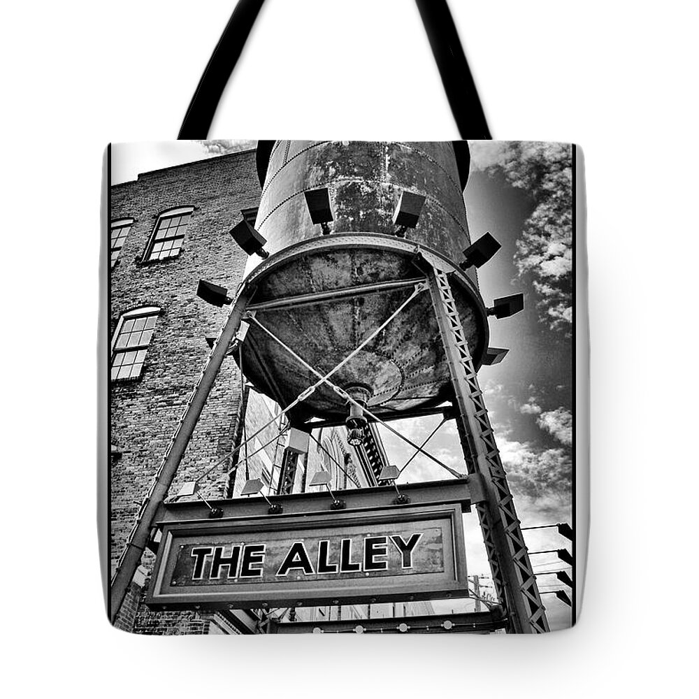 Montgomery Tote Bag featuring the digital art The Alley by Greg Sharpe
