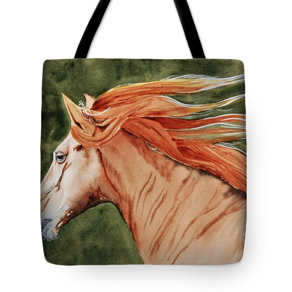 Horse Tote Bag featuring the painting The Americano by Sonja Jones