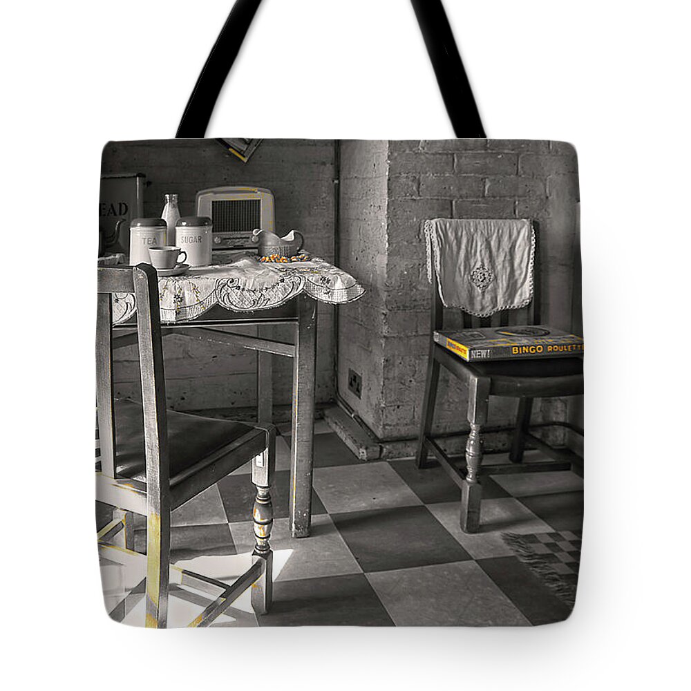 The Art Of Welfare Tote Bag featuring the photograph The Art of Welfare. Room for living. by Elena Perelman