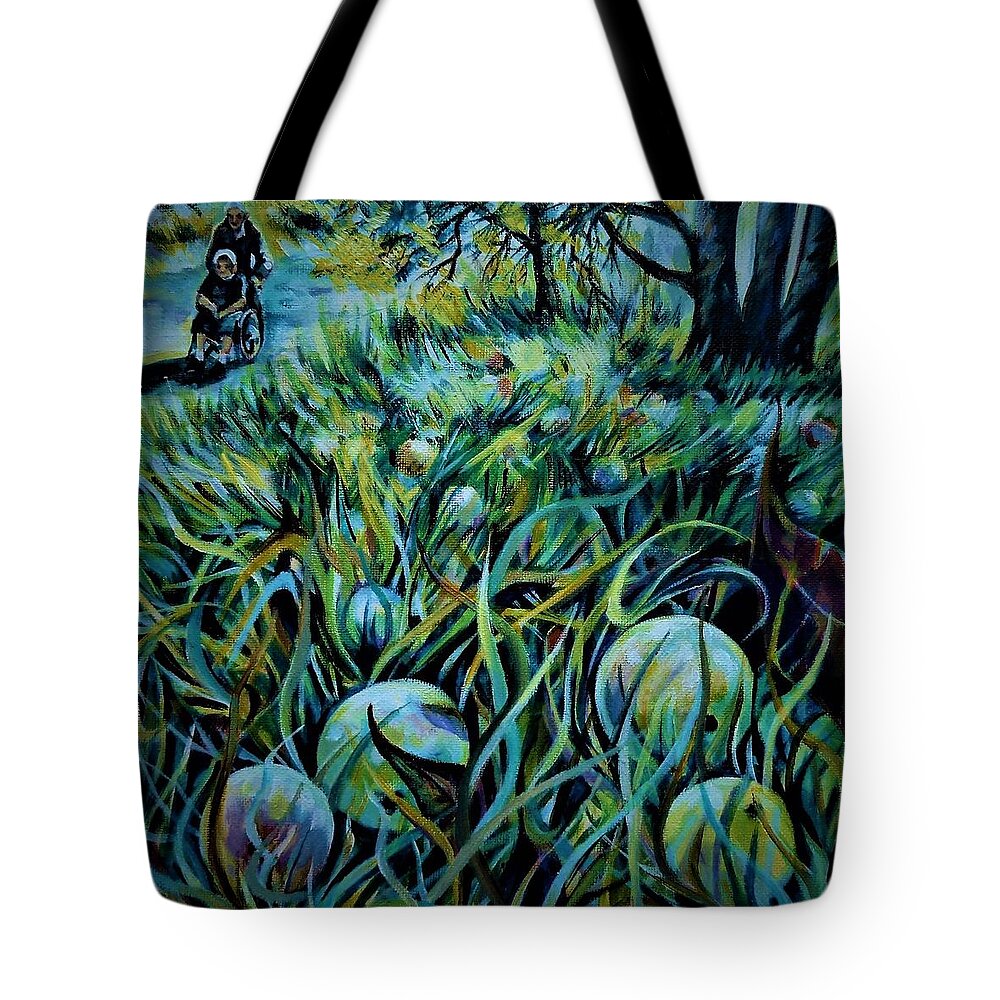 Autumn Tote Bag featuring the painting The Autumn For My Soul by Anna Duyunova
