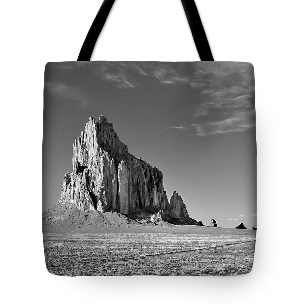 American West And Southwest Tote Bag featuring the photograph The Beauty of Shiprock by Alan Toepfer