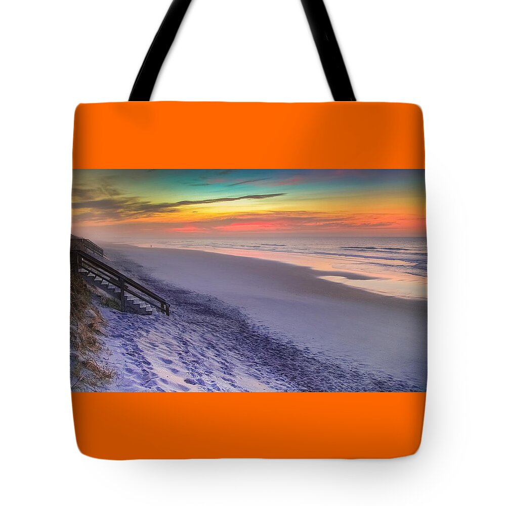 Topsail Island Tote Bag featuring the photograph THE BEAUTY of TOPSAIL ISLAND by Karen Wiles