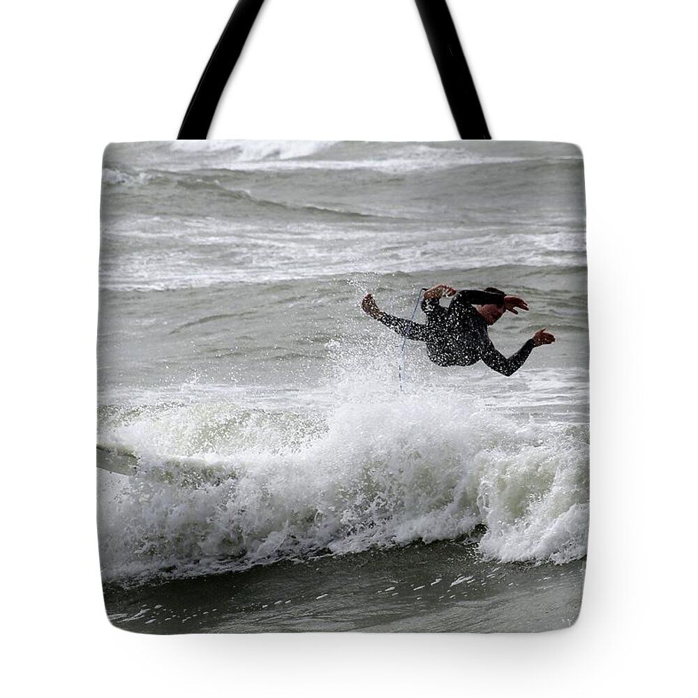 Photo For Sale Tote Bag featuring the photograph The Big Wipeout by Robert Wilder Jr