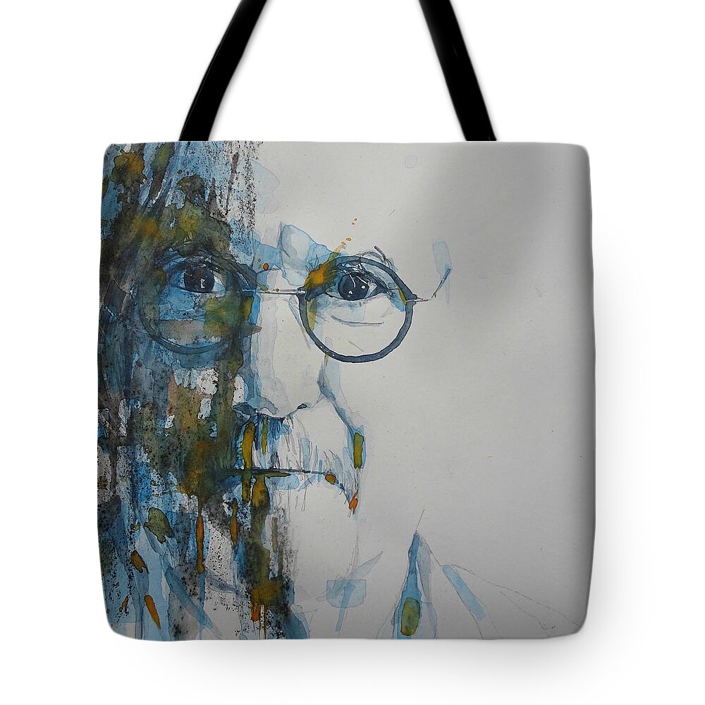 Billy Connolly Tote Bag featuring the painting The Big Yin Billy Connolly by Paul Lovering