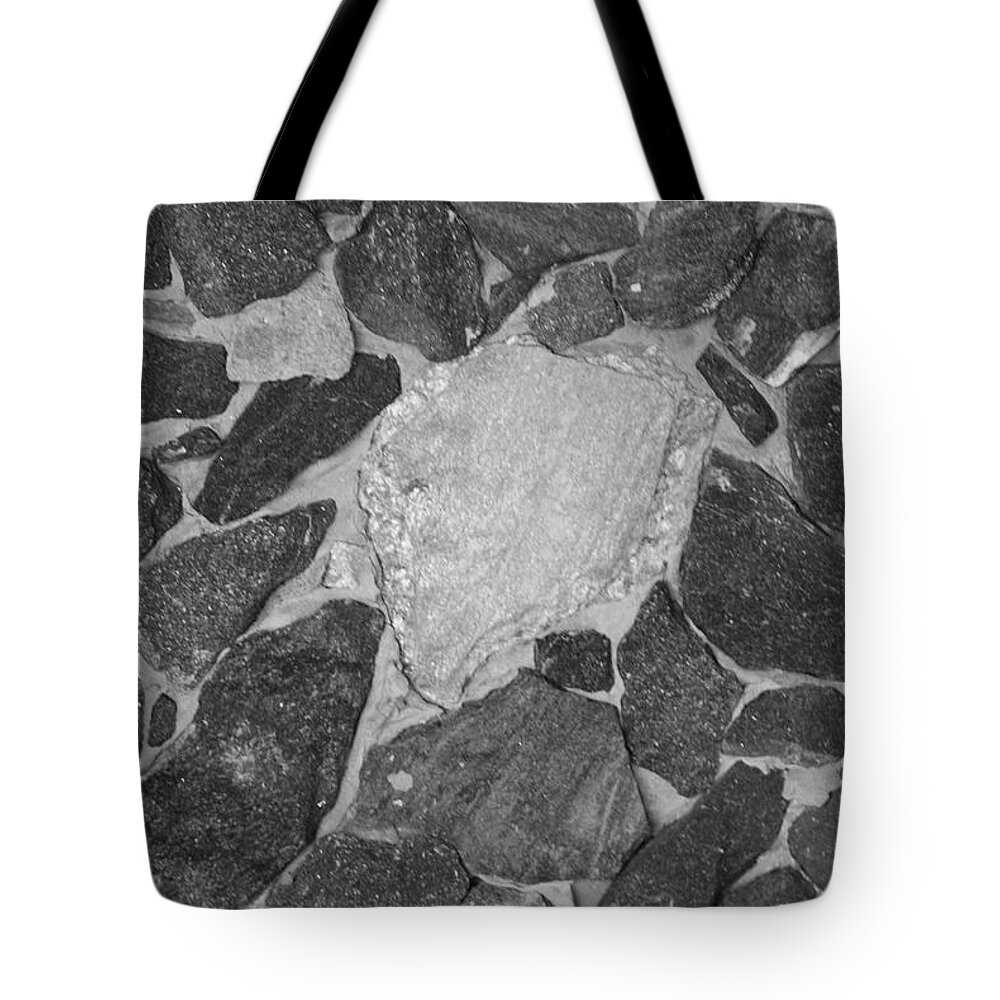 Black And White Tote Bag featuring the photograph The Black Wall by Rob Hans