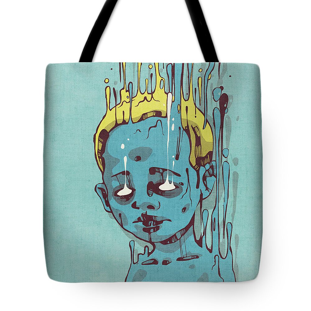 The Blue Boy with Golden Hair Tote Bag by Lukas Brezak - Fine Art America