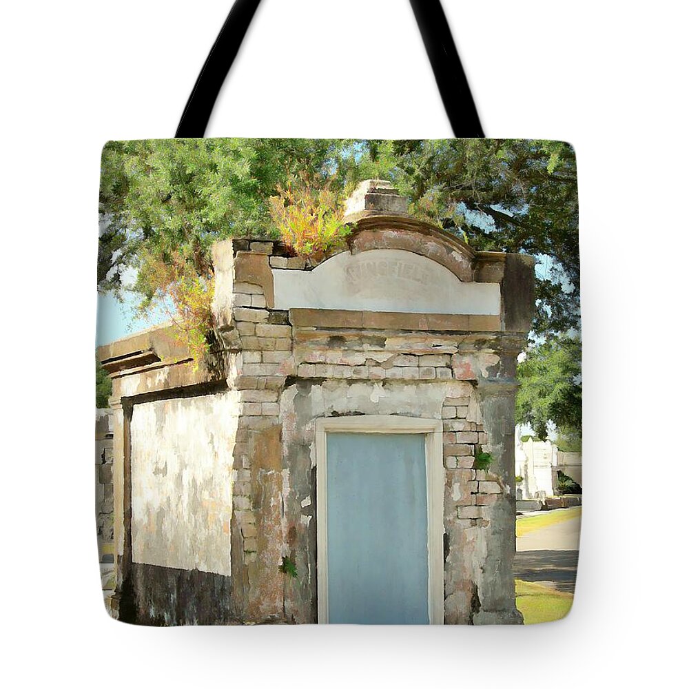Nola Tote Bag featuring the photograph The Blue Door by Maria Huntley