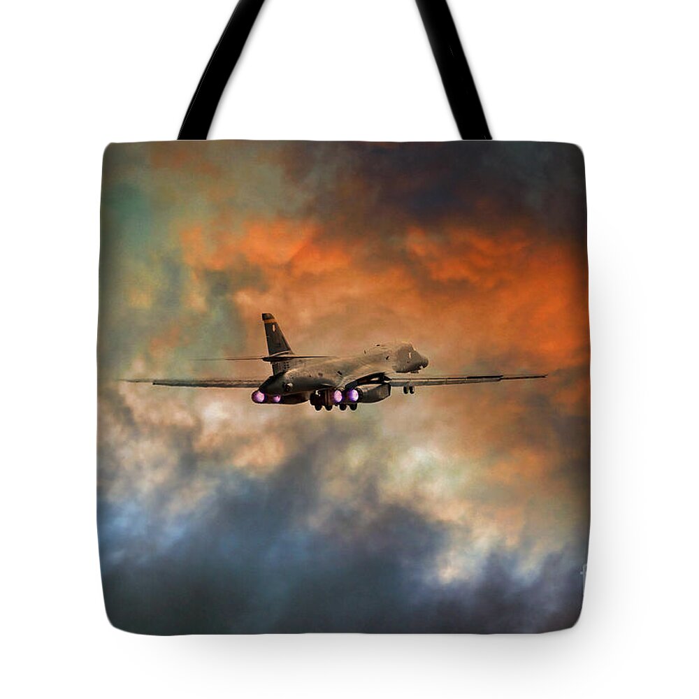 Lancer Tote Bag featuring the digital art The Bone by Airpower Art
