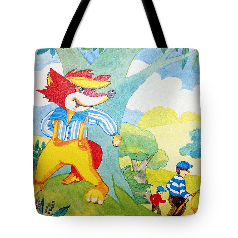 Family Art Tote Bag featuring the drawing The Boys In The Hood by Robert Margetts