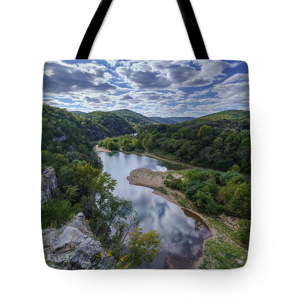 Buffalo River Tote Bag featuring the photograph The Buffalo National River by David Dedman