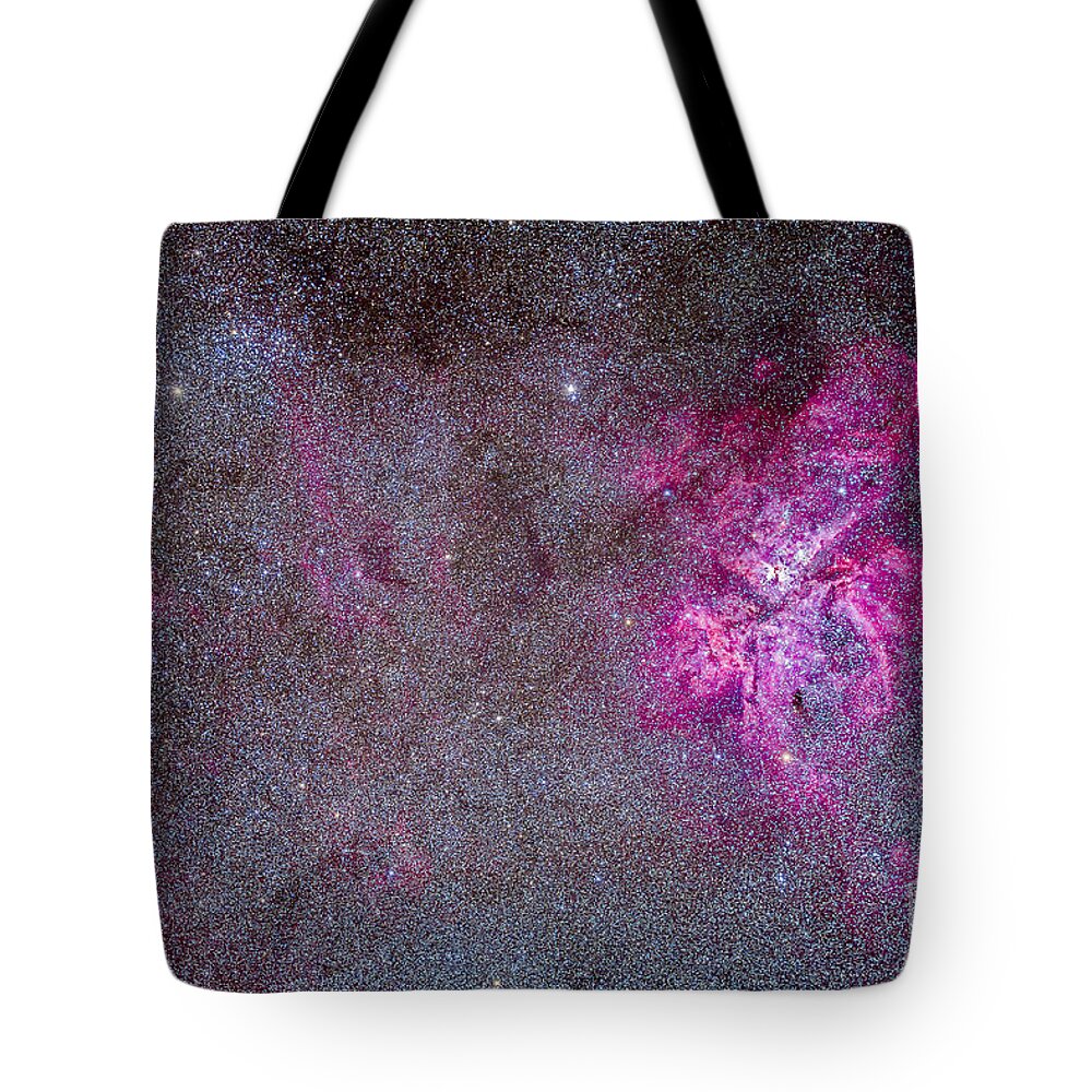 Australia Tote Bag featuring the photograph The Carina Nebula And Surrounding by Alan Dyer