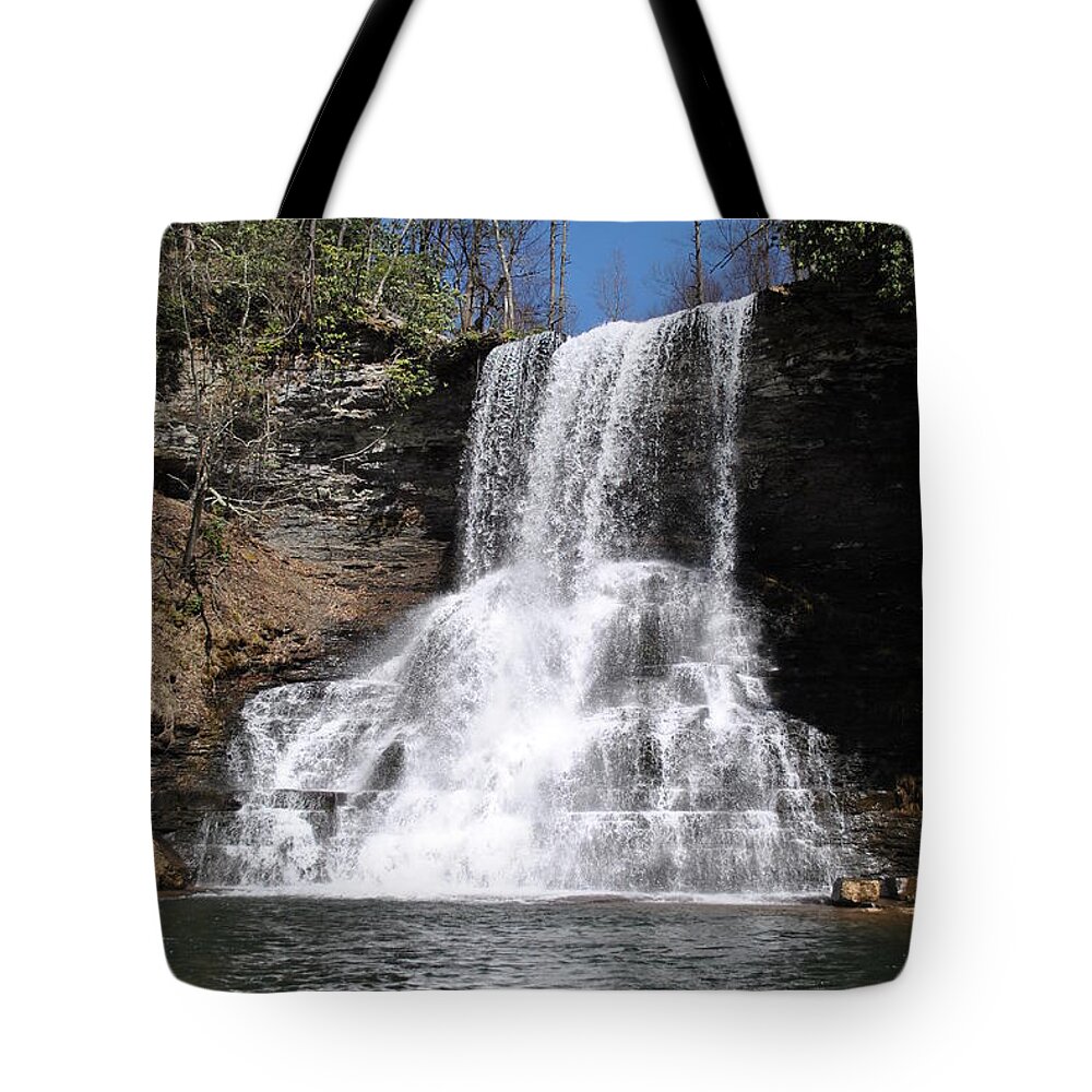 Waterfalls Tote Bag featuring the photograph The Cascades Falls II by Eric Liller