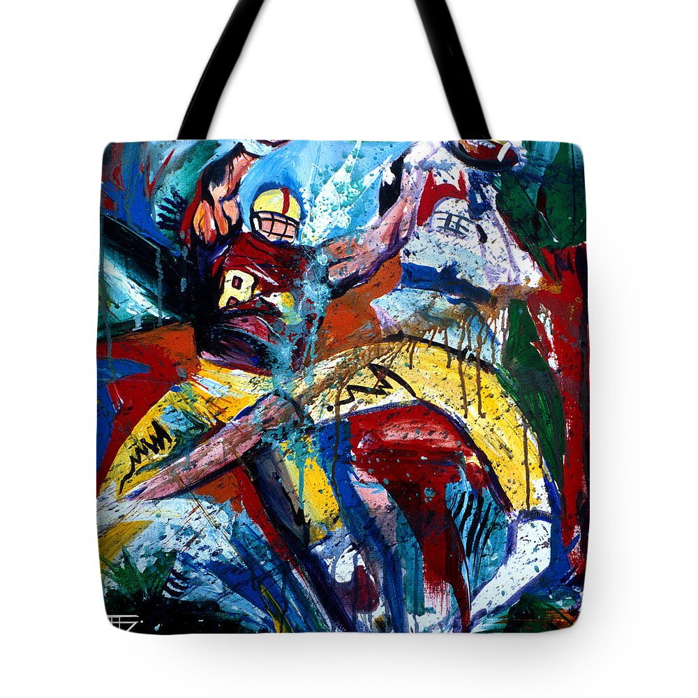  Tote Bag featuring the painting The Catch by John Gholson