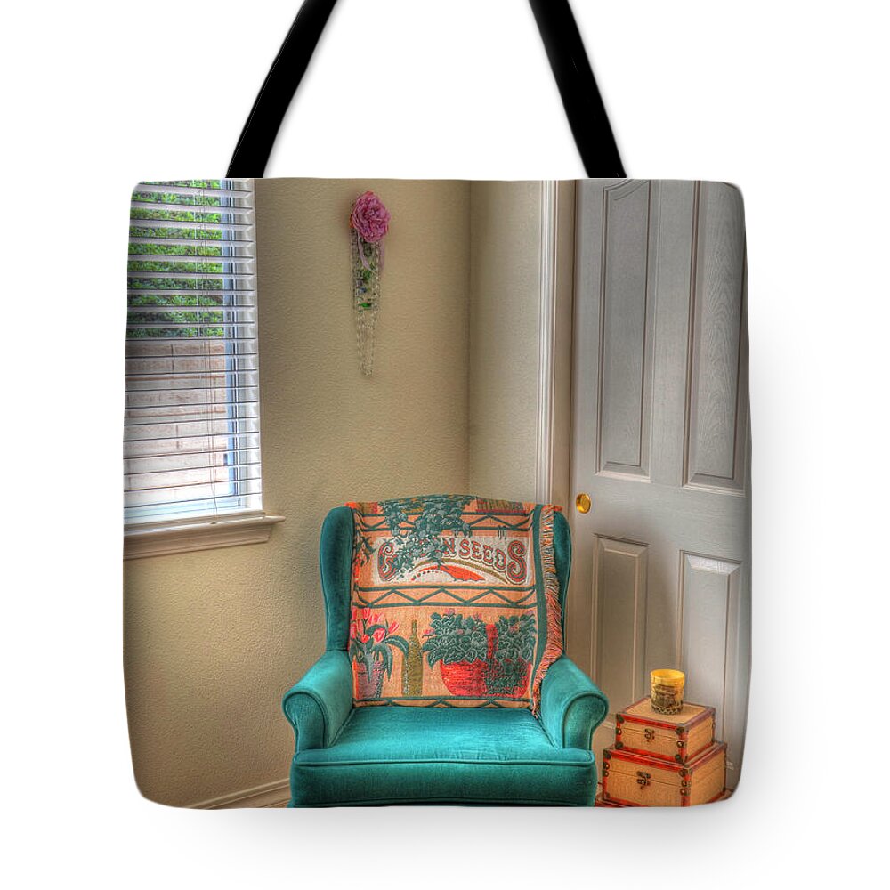 Chair Tote Bag featuring the photograph The Chair by Mathias 