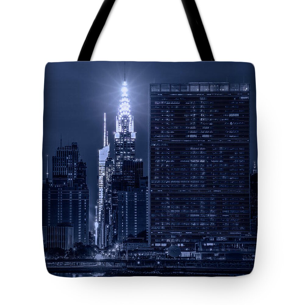 Chrysler Building Tote Bag featuring the photograph The Chrysler Star by Theodore Jones