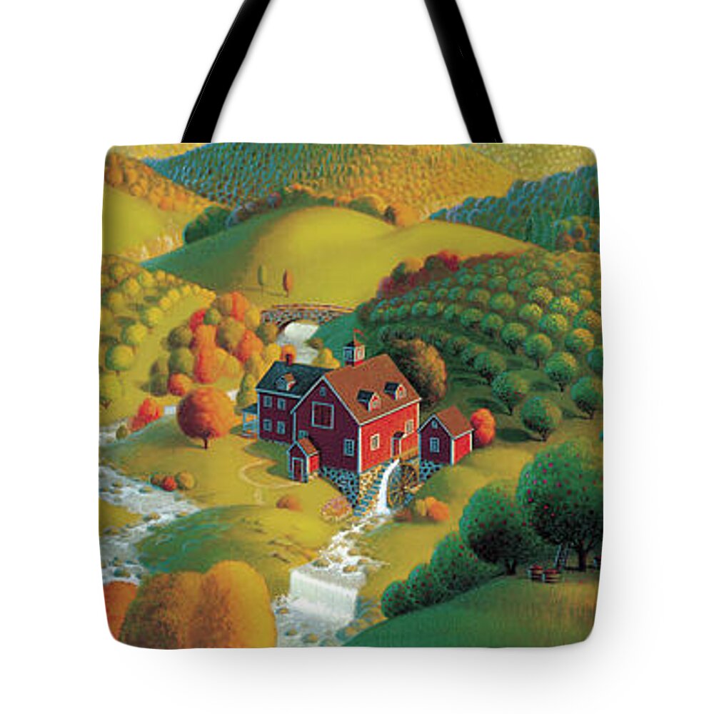 Autumn Autumn Folk Tote Bags