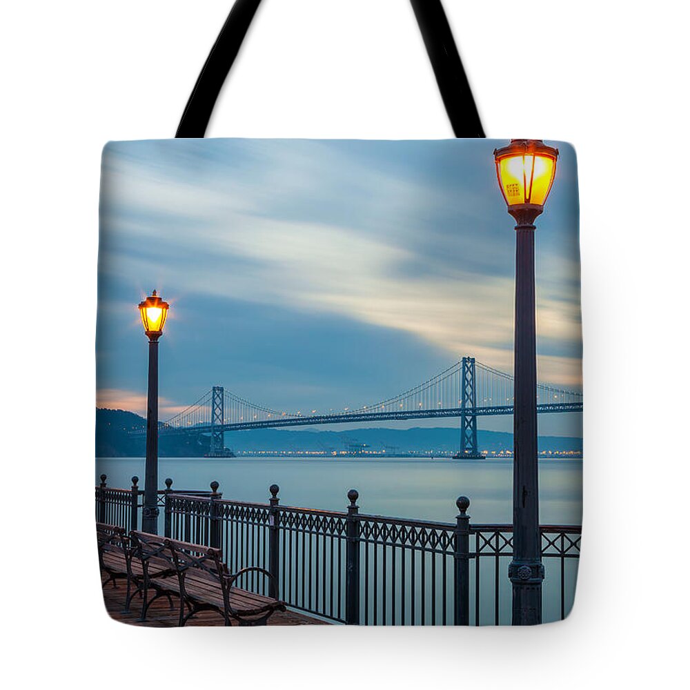 San Francisco Tote Bag featuring the photograph The City at Dawn by Jonathan Nguyen