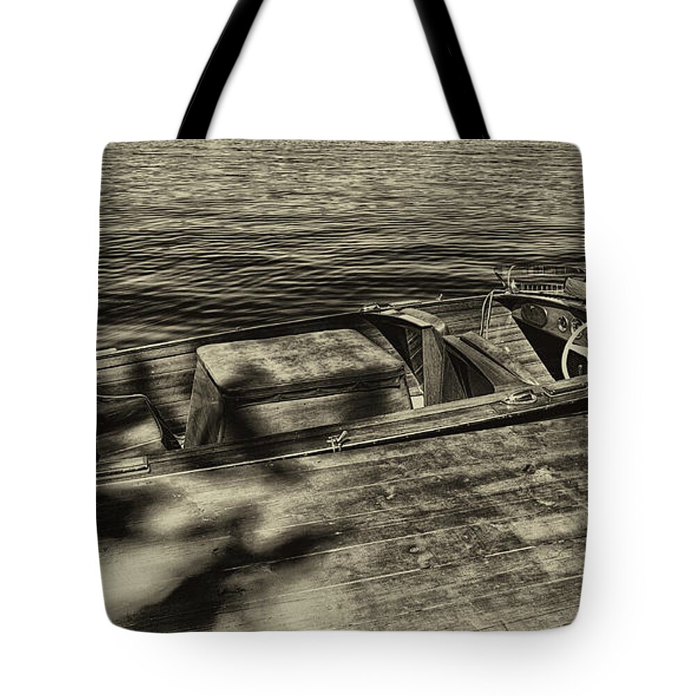 1958 Chris-craft Continental Tote Bag featuring the photograph The Classic 1958 chris craft by David Patterson