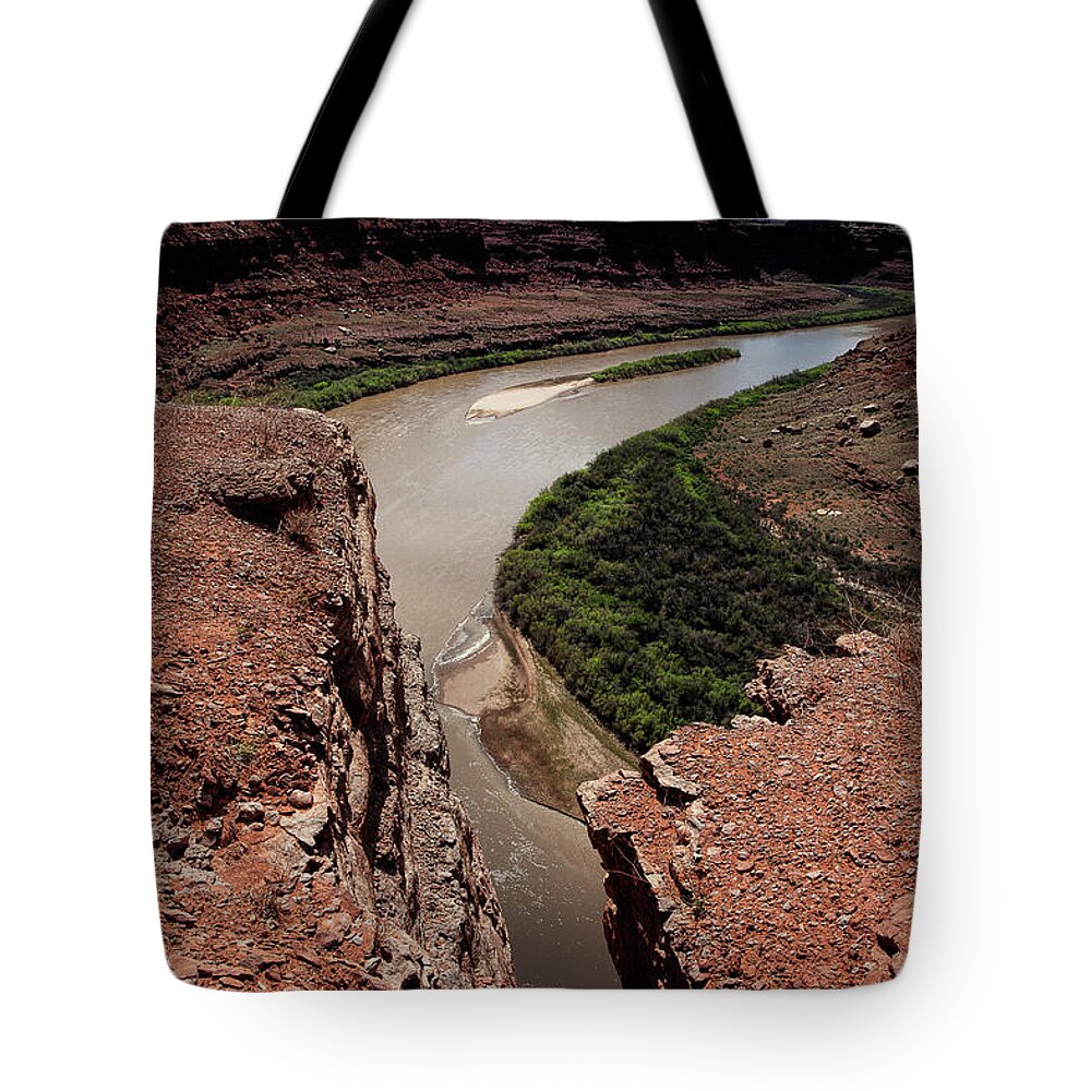 Landscape Tote Bag featuring the photograph The Cleft of the Rock by Jim Garrison