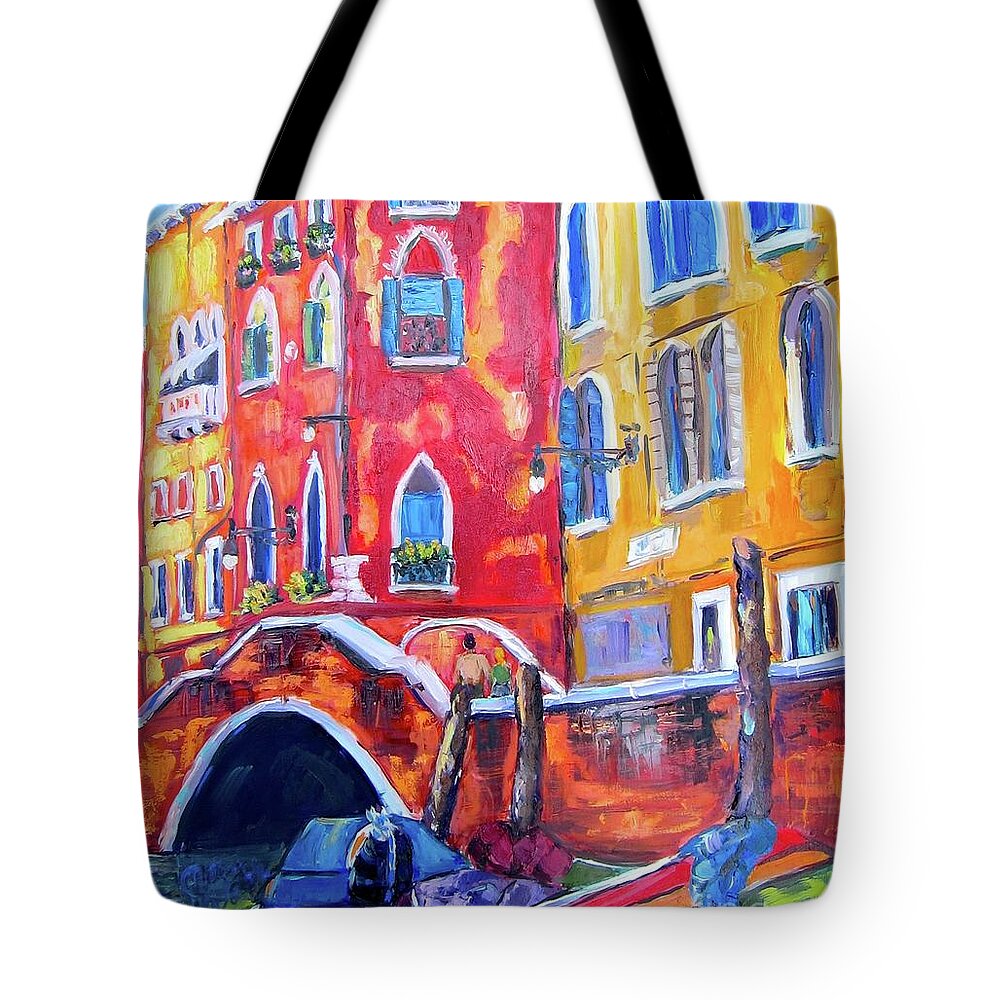 Boat Tote Bag featuring the painting All Tied Up by Patsy Walton