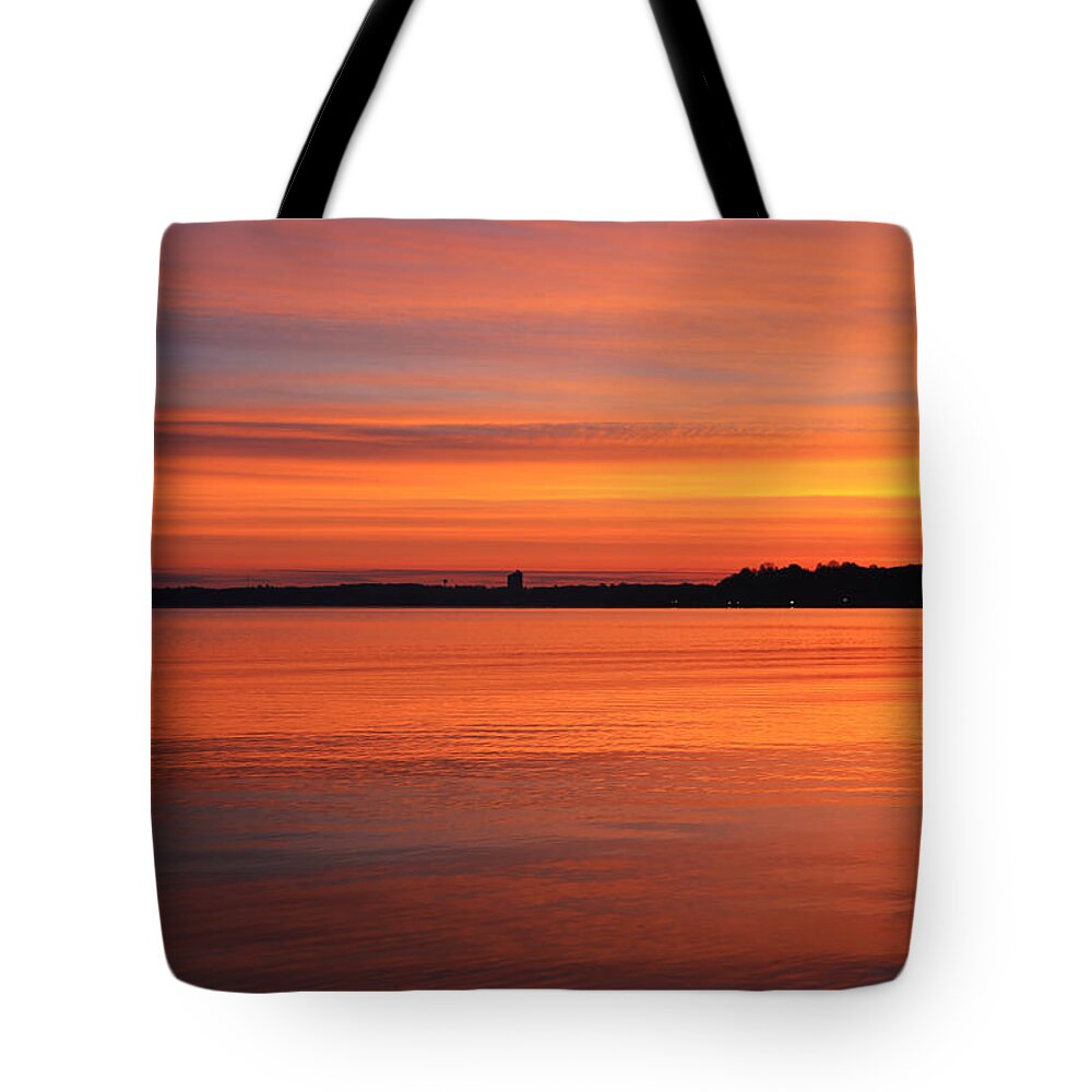 The Colors Of Dawn Tote Bag featuring the photograph The Colors of Dawn by Rachel Cohen