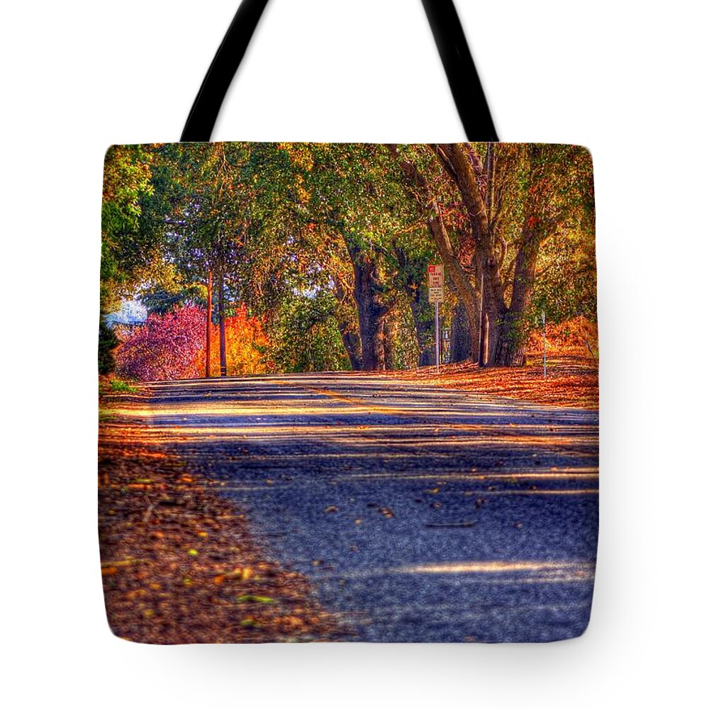 Hdr Tote Bag featuring the photograph The Colors of Fall by Randy Wehner