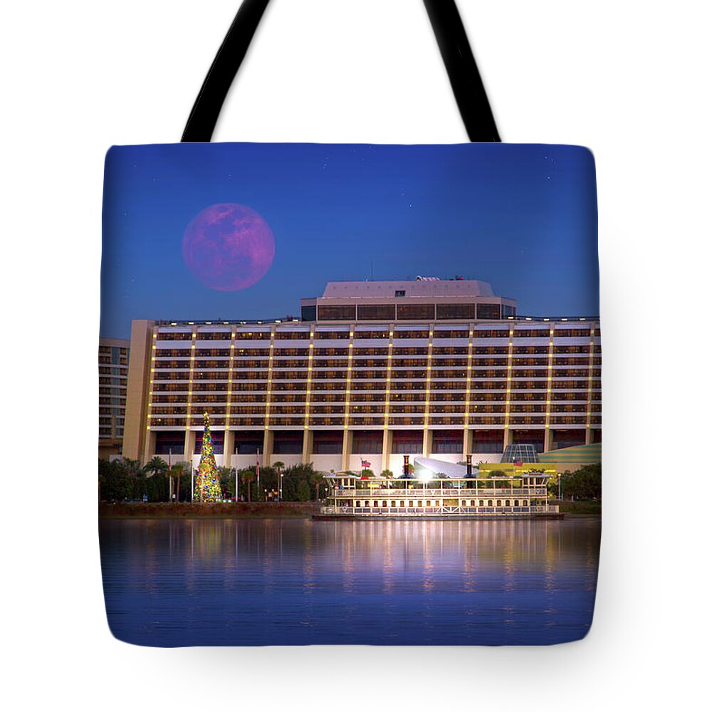 Walt Disney World Tote Bag featuring the photograph The Contemporary Resort at Walt Disney World by Mark Andrew Thomas