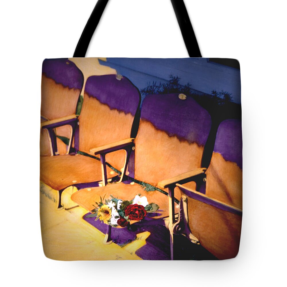 Hand Painted Tote Bag featuring the photograph The Courting by Joe Hoover