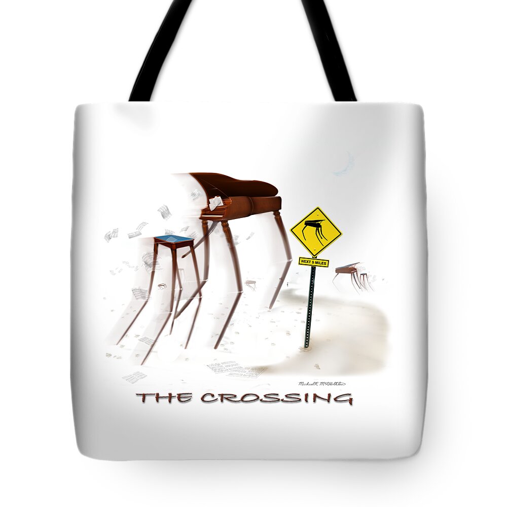 T-shirt Tote Bag featuring the digital art The Crossing SE by Mike McGlothlen