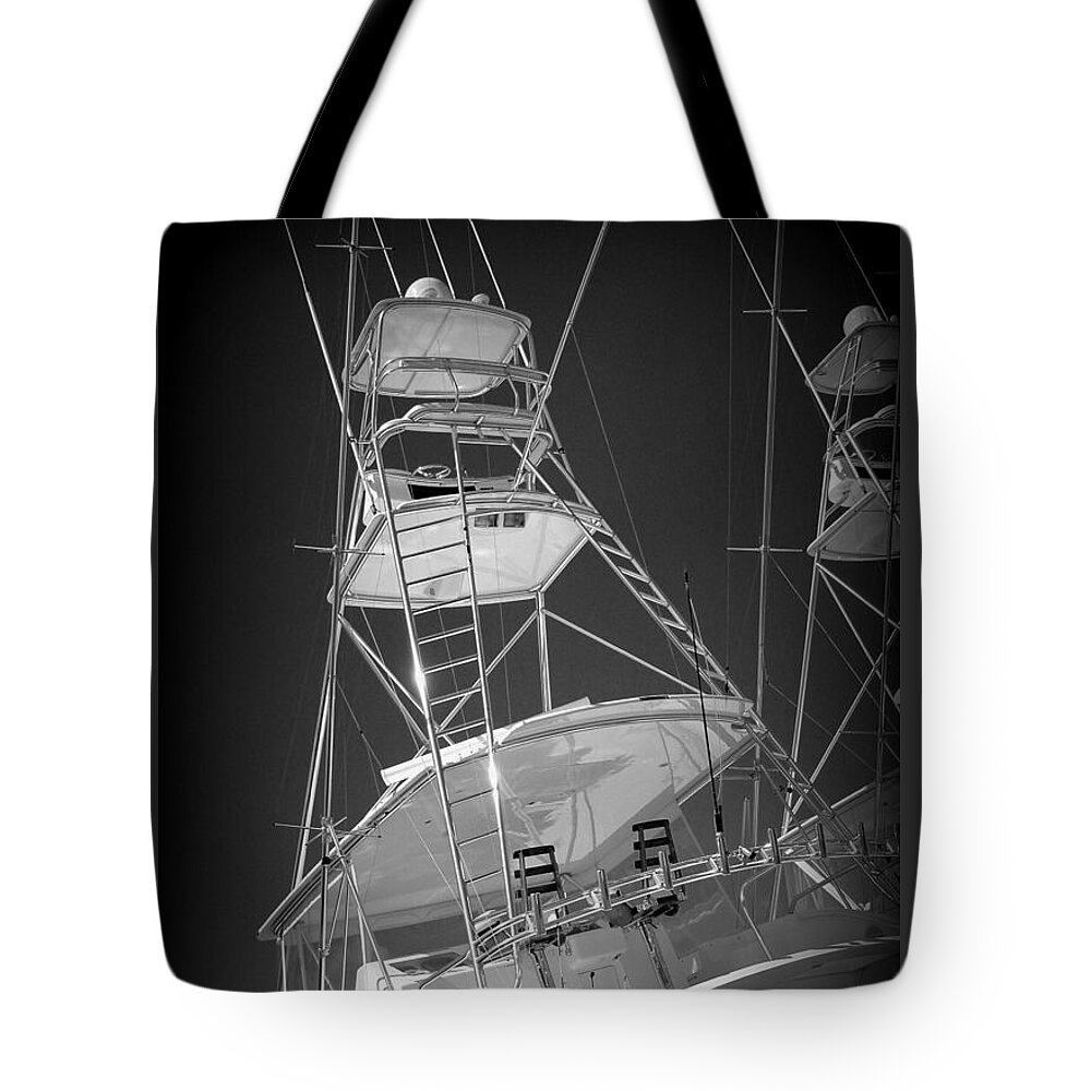 Boat Tote Bag featuring the photograph The Crows Nest by Dennis Massey