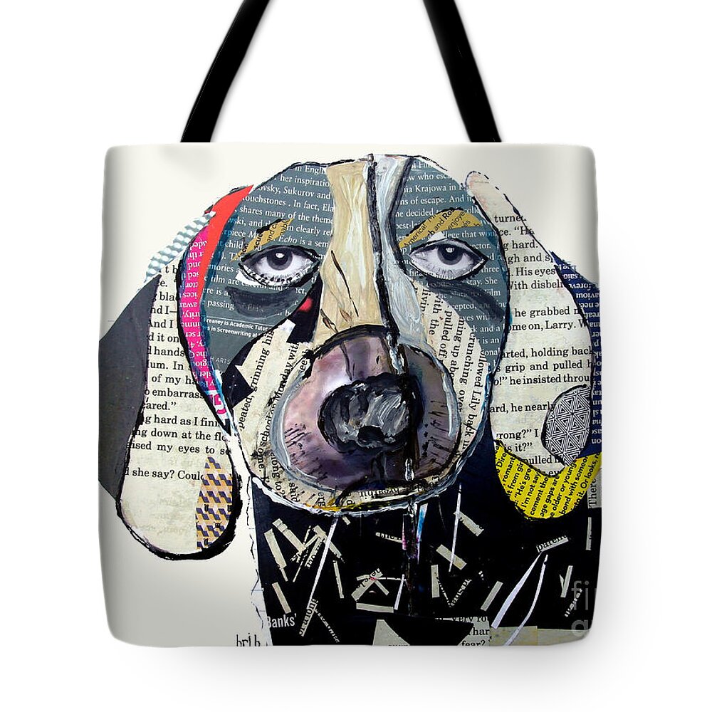 Dachshund Dog Tote Bag featuring the painting The Dachshund by Bri Buckley