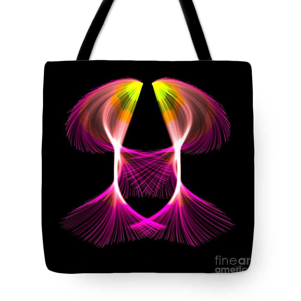 Art Tote Bag featuring the digital art The Dancers  by DB Hayes