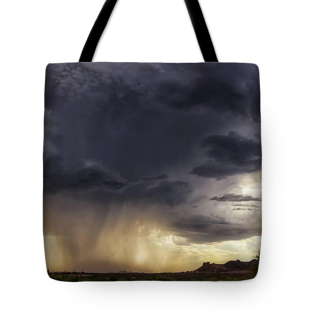 Arizona Tote Bag featuring the photograph The Day it Rained by Rick Furmanek