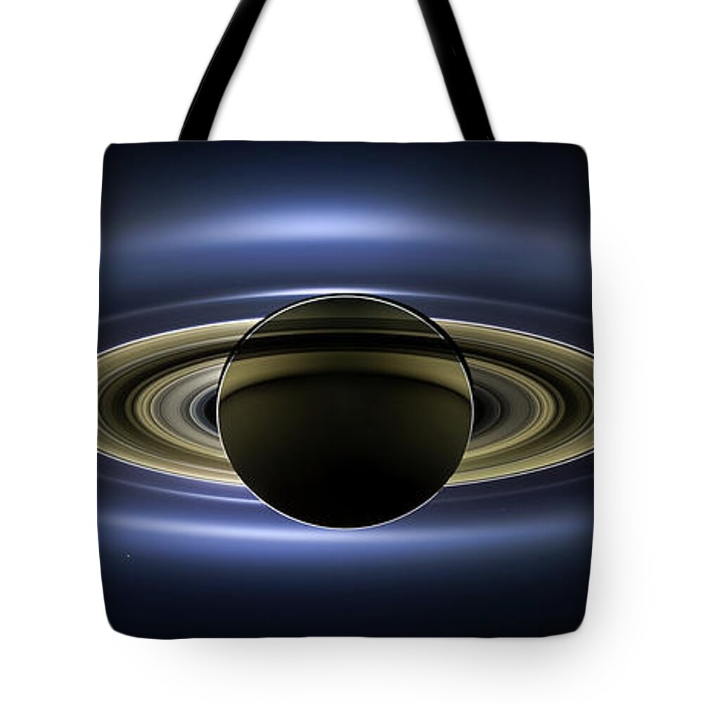 Saturn Tote Bag featuring the photograph The Day the Earth Smiled 1 by Eric Glaser