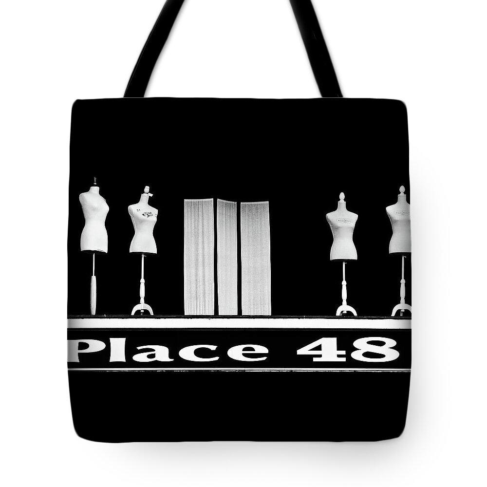 Window Display Tote Bag featuring the photograph The Deciding Place by Jani Freimann