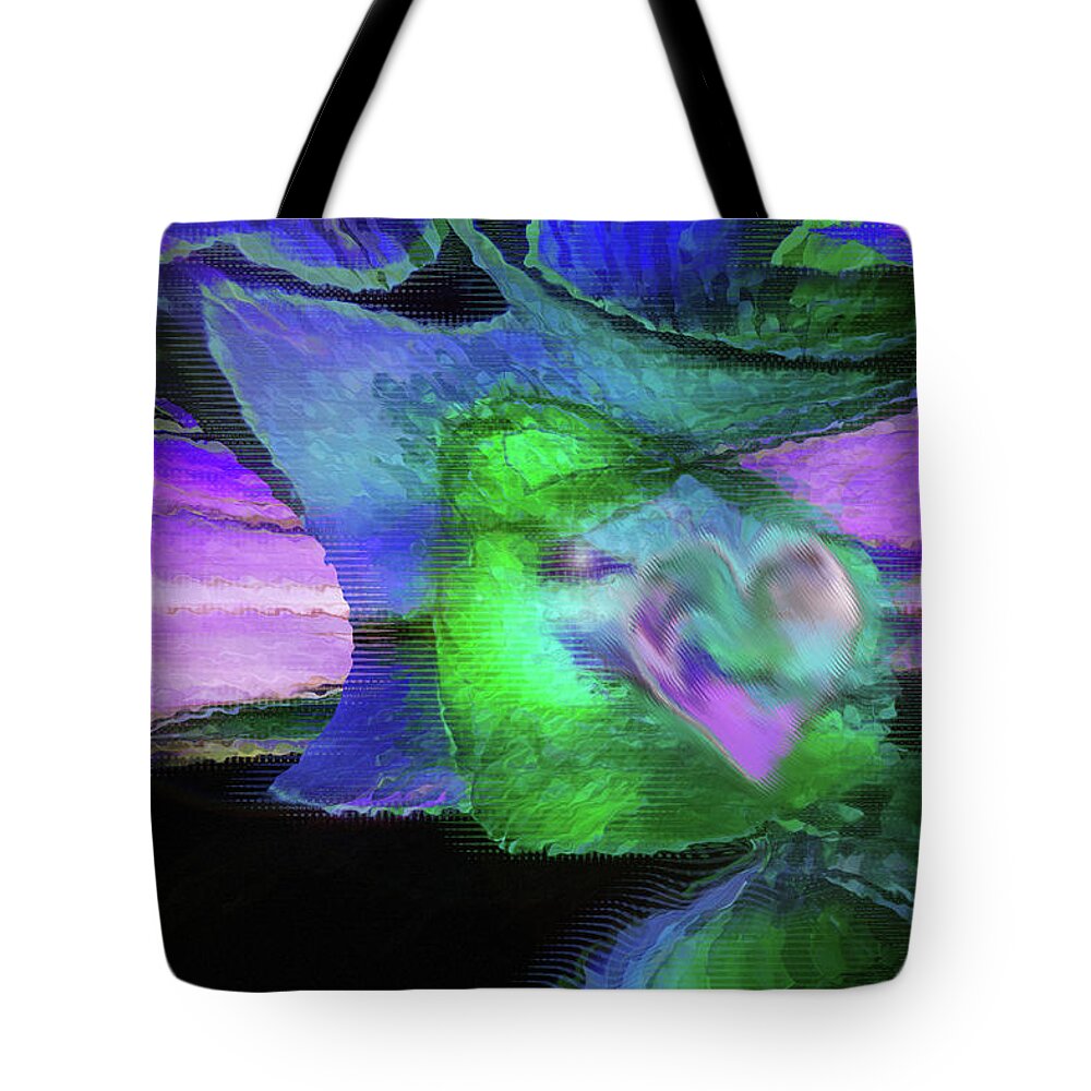 Divine Presence Art Tote Bag featuring the digital art The Divine Presence by Linda Sannuti