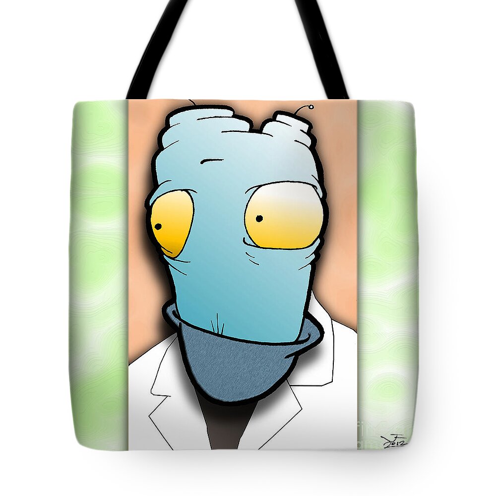 Art Tote Bag featuring the digital art The Doctor by Uncle J's Monsters