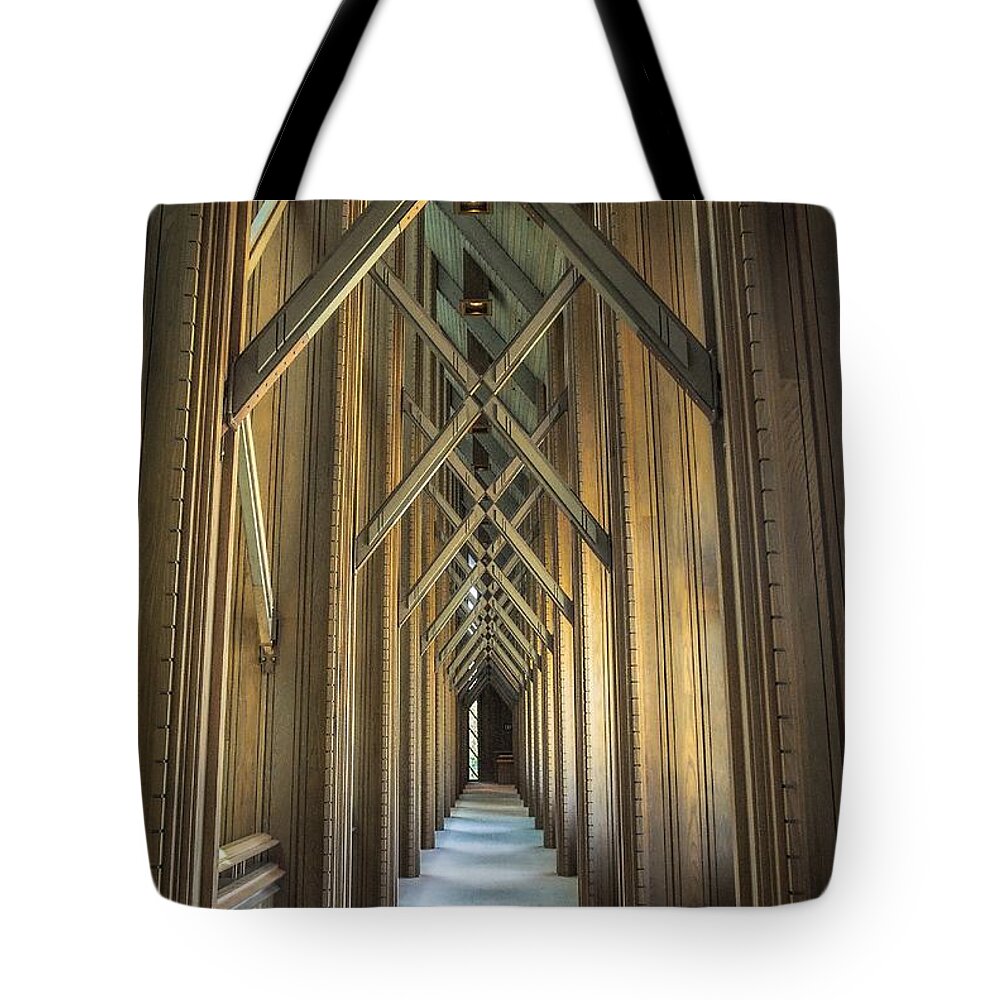 Hallway Tote Bag featuring the photograph The Doorway Leading to... by Ike Krieger